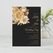 Neutrale Blume Einladung (Stehend Vorderseite)