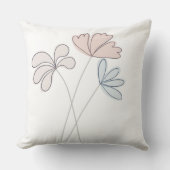 Neutrale Blume Kinderkissen Kinderzimmer Kissen (Vorderseite)