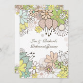 Neutrale Blume Probe Dinner DIY Custom Einladung (Vorne/Hinten)