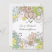 Neutrale Blume Probe Dinner DIY Custom Einladung (Vorderseite)