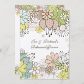 Neutrale Blume Probe Dinner DIY Custom Einladung (Vorne/Hinten)