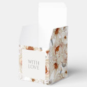 Neutrale Blumen-Geschenkbox mit Elfenbein-Pfingstr Geschenkschachtel (Geöffnet)