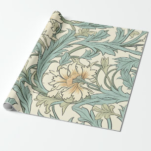 Neutrale Blumen Hintergrund moderne Cottagecore Ch Geschenkpapier