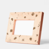 Neutrale Blumen Holz Geätzte Rahmen (Links)