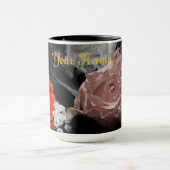 Neutrale Blumendesign Tasse (Zentrum)