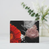 Neutrale Blumenkarte Postkarte (Stehend Vorderseite)