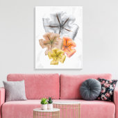 Neutrale Blumenmuster Leinwanddruck (Insitu (Wohnzimmer))
