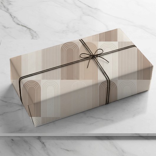 Neutrale Bogenmotive Geschenkpapier