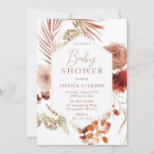 Neutrale Bohemisch Herbstdusche Einladung (Vorderseite)