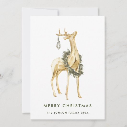 Neutrale Bohemische Weihnachtskomposition Feiertagskarte (Vorderseite)