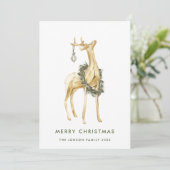 Neutrale Bohemische Weihnachtskomposition Feiertagskarte (Stehend Vorderseite)