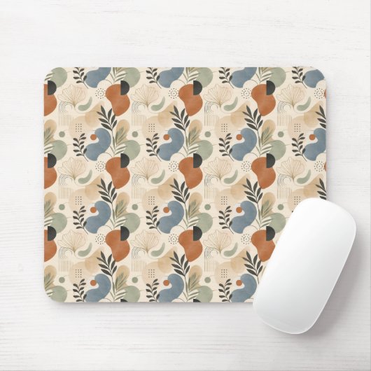 Neutrale Boho-Abstrakt-Mauspad Mousepad (Mit Mouse)
