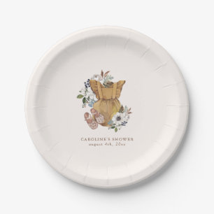 Neutrale Boho-Baby-Nursery-Party Pappteller