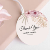 Neutrale Boho-Botanische Hochzeit Geschenkanhänger