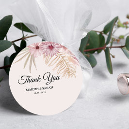 Neutrale Boho-Botanische Hochzeit Geschenkanhänger