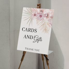 Neutrale Boho-Botanische Hochzeit Sockelschild