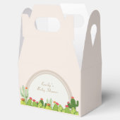 Neutrale Boho Cactus Arch Baby Shower Geschenkschachtel (Geöffnet)
