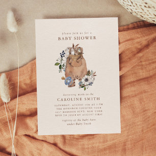 Neutrale Boho-Kinderzimmer-Baby-Shower-Einladung Einladung