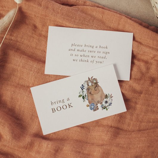 Neutrale Boho Kinderzimmer Babydusche bringen ein Begleitkarte