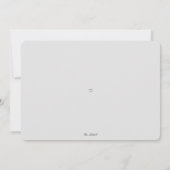 Neutrale Bonjour Bebe Baby Dusche Einladung (Rückseite)