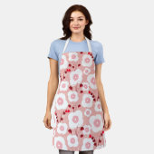 Neutrale Botanicale - Pflaumen rosa Schürze (Getragen)