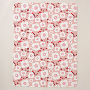 Neutrale Botanicale - Pflaumen rosa Sherpadecke