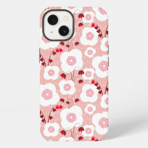 Neutrale Botanik - Klatschmohn rosa iPhone 13 Hülle