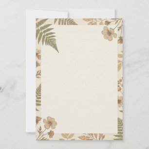 Neutrale botanische Einladung mit eigenem Text