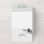 Neutrale botanische Hochzeit in einer Einladung (Außenbereich)