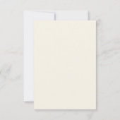 Neutrale botanische Hochzeit Save The Date (Rückseite)