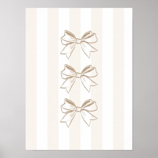 Neutrale Bow Streifen rustikale Wand Art Western Poster (Vorne)