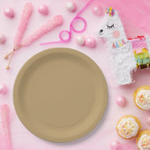 Neutrale braune Papierplatte Pappteller (Party)