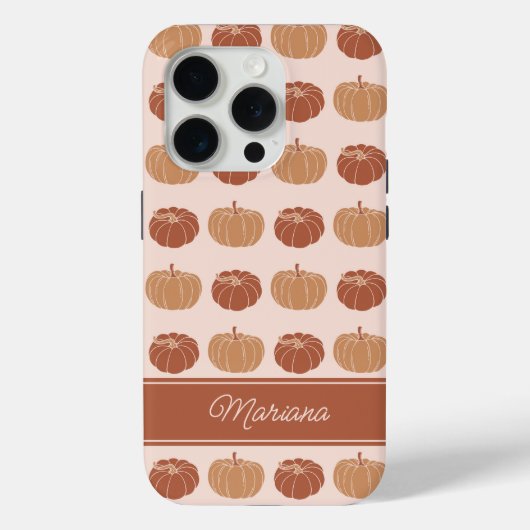 neutrale Braunen- und Orangenkürbis Case-Mate iPhone Hülle (Rückseite)