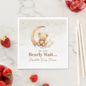Neutrale Braunteddybärdusche Serviette (Beispiel)