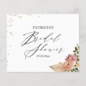 Neutrale Brautparty-Ratgeber-Karten (Rückseite)