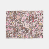 neutrale Brustpatrone Fleecedecke (Vorderseite (Horizontal))