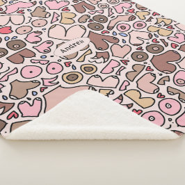 neutrale Brustpatrone Sherpadecke