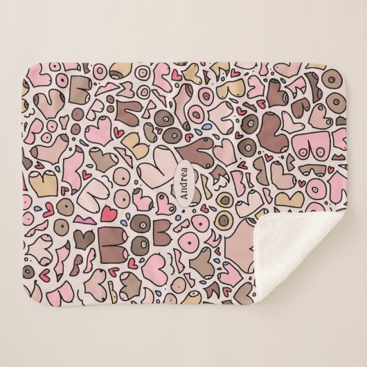 neutrale Brustpatrone Sherpadecke (Vorderseite (Horizontal))