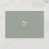 Neutrale Buchanfrage Kinderdusche Begleitkarte (Rückseite)