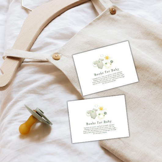 Neutrale Bücher für Baby-Baby-Babykleidung Begleitkarte