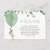 Neutrale Bücher für Babyballon Begleitkarte (Vorderseite)