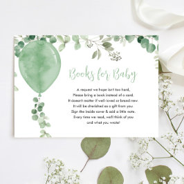 Neutrale Bücher für Babyballon Begleitkarte