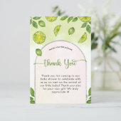 Neutrale Bücher für Limone Zitrusfrüchte Dankeskarte (Stehend Vorderseite)