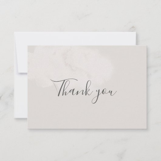 Neutrale Cloud 9 Babydusche Danke Karte (Vorderseite)