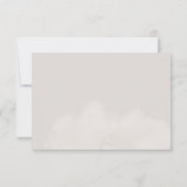Neutrale Cloud 9 Babydusche Danke Karte (Rückseite)