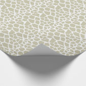 neutrale Cream Giraffe Geschenkpapier (Ecke)