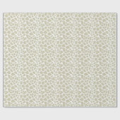 neutrale Cream Giraffe Geschenkpapier (Flach)
