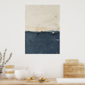 Neutrale Creme-Impasto-Strukturputz Abstract Mi Poster (Küche)