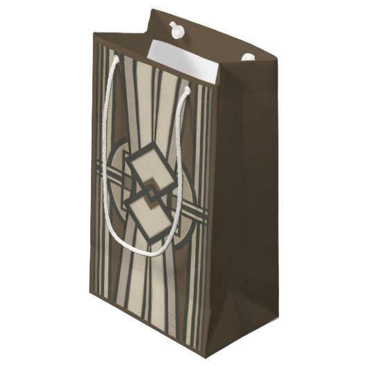 Neutrale Deko-Platte I Kleine Geschenktüte (Vorderseite Schrägansicht)