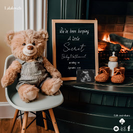 Neutrale digitale Schwangerschaftsankündigung Feiertagskarte